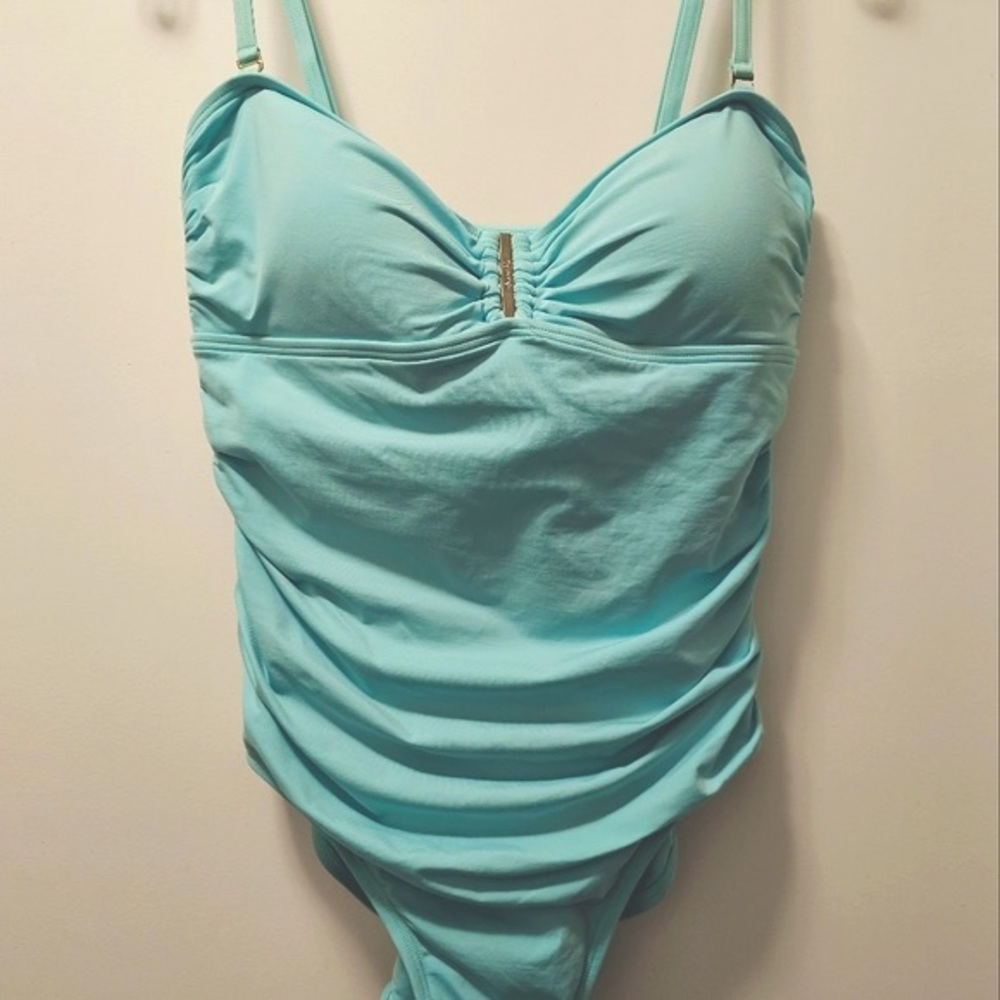 Calvin Klein One Piece Aqua Swimsuit NWOT